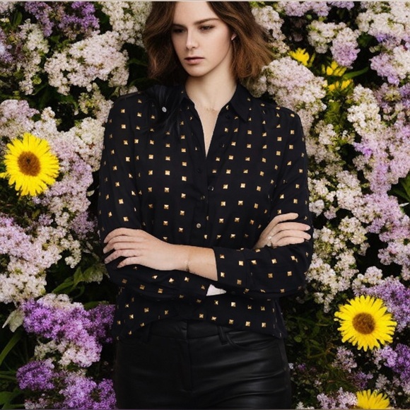 MICHAEL KORS - Button Down Shirt w/studs (M) ~ NWT - Picture 16 of 16